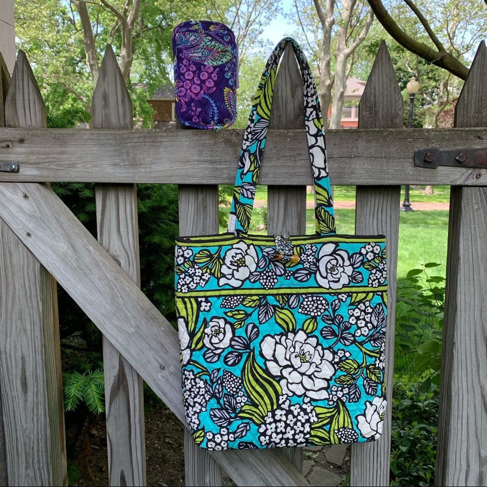 Vera Bradley Tote & Eyeglass Case Medium Bag NWT